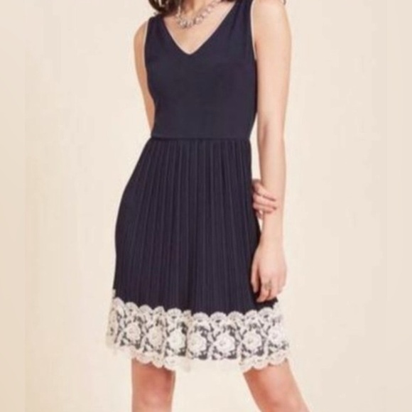 Modcloth Yellow Star Pleated Sleeveless Dress - Size XL - Picture 1 of 5